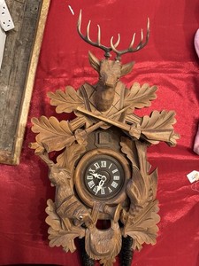 Cuckoo Clock Weights Vintage Germany Rustic Dear