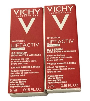 2X VICHY LiftActiv Specialist Vitamin B3 Serum Dark Spot & Wrinkles .16oz/J240