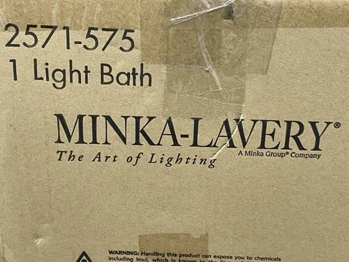 Minka Lavery 2571-575 Cornwell 10" Tall Bathroom Sconce, Aged Brass - READ - - Picture 4 of 4