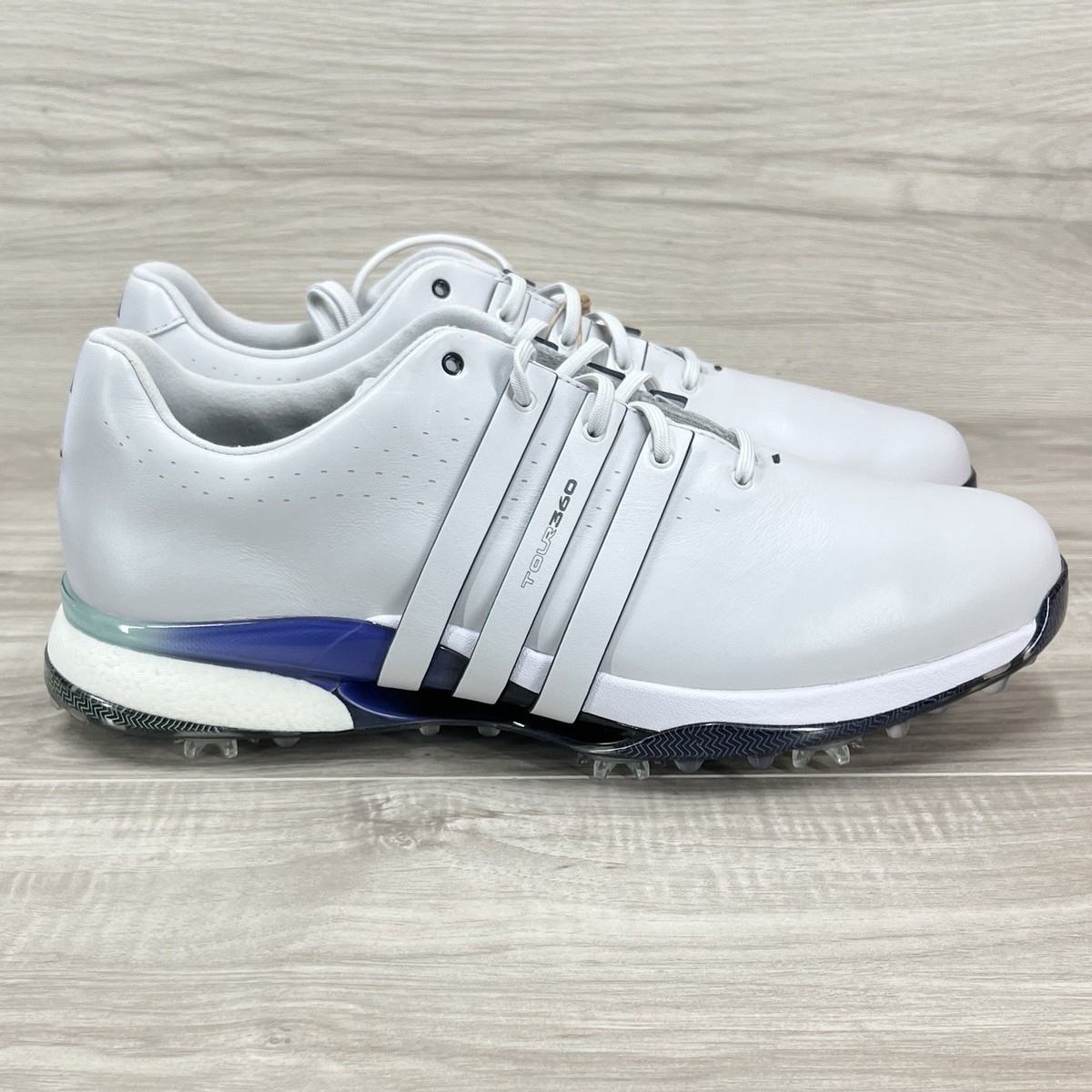 Adidas Tour 360 XT Boost White Blue Golf Shoes Men\'s Sz 9.5 adidas Men main image 2