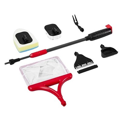 7 in 1 Aquarium for Cleaning Kit Fish Net Scraper and Multifunctional Tools
