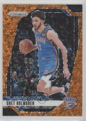 2024-25 Panini Prizm Fast Break Orange Prizm 48/125 Chet Holmgren #17 02v3