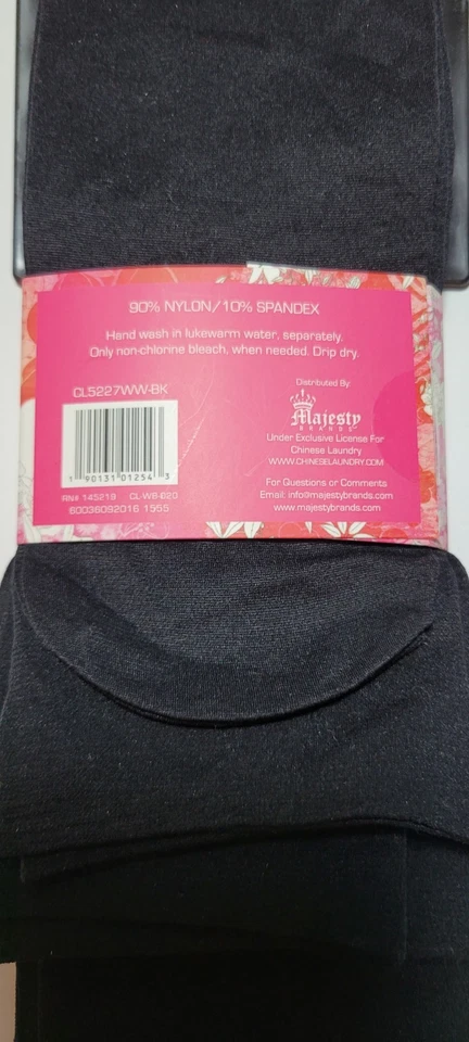 5 pares de calcetines pantalones negros hasta la rodilla de lujo para lavandería china talla 9-11 NUEVO Foto 4 de 4