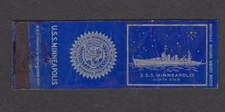 USS Minneapolis North Star matchcover