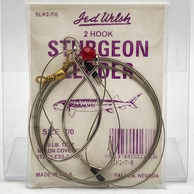 Jed Welsh 2 Hook Sturgeon Leader Fishing SLK2-7/0