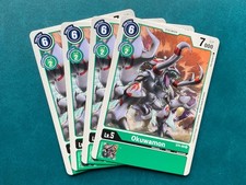 Okuwamon ST4-09 Playset Starter Deck Giga Green Digimon Card Game x4