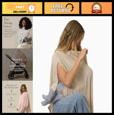 Ultra-Breathable Nursing Cover - Lightweight Breastfeeding Cover-Up, Soft Fabric