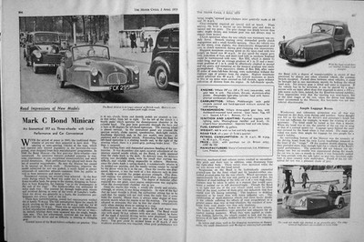 Altes Vintage Print Motorrad Magazin 1953 Bsa Gottlieb Daimler Braddon 20.