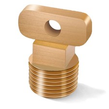 1/2" NPT Brass Drain Plug for Boat Hulls Garboard Drain Plug Brass 1/2 NPT