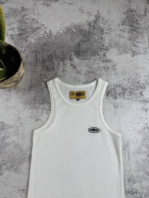 Corteiz Alcatraz Hip Hop Rap Small Waffle Tank Top Sleeveless