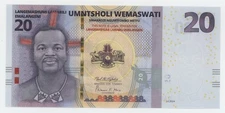 Eswatini 20 Emalangeni 1-4-2024 Pick B44 UNC Uncirculated Banknote 