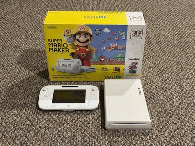 Authentic Nintendo Wii U Mario Maker Amiibo Bundle 32GB Console Japan Import