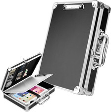 Clipboard with Storage Combination Lock Briefcase Clipboards Heavy Duty Box Meta
