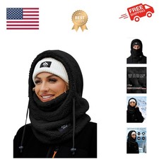 Balaclava Fleece Ski Mask for Men Women Winter Face Masks Windproof Hooded Sc...