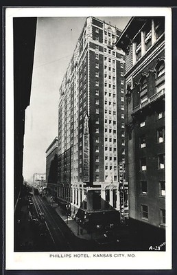 Kansas City, MO, Phillips Hotel, Ansichtskarte 