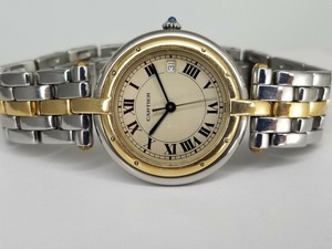 Cartier Panthere Vendome data 183964 BICOLORE 18K GOLD 30mm Orologio al  Quarzo Donna | eBay