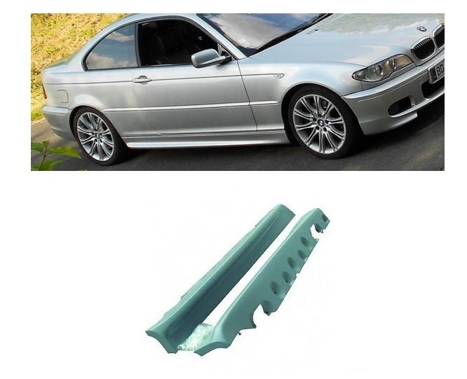 Bas de caisse Pack M2 pour BMW E46 Coupé, jupes en ABS Premium