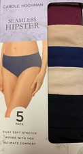 Carole Hochman, Ladies' Seamless Hipster Briefs  5-pack Choose Size 