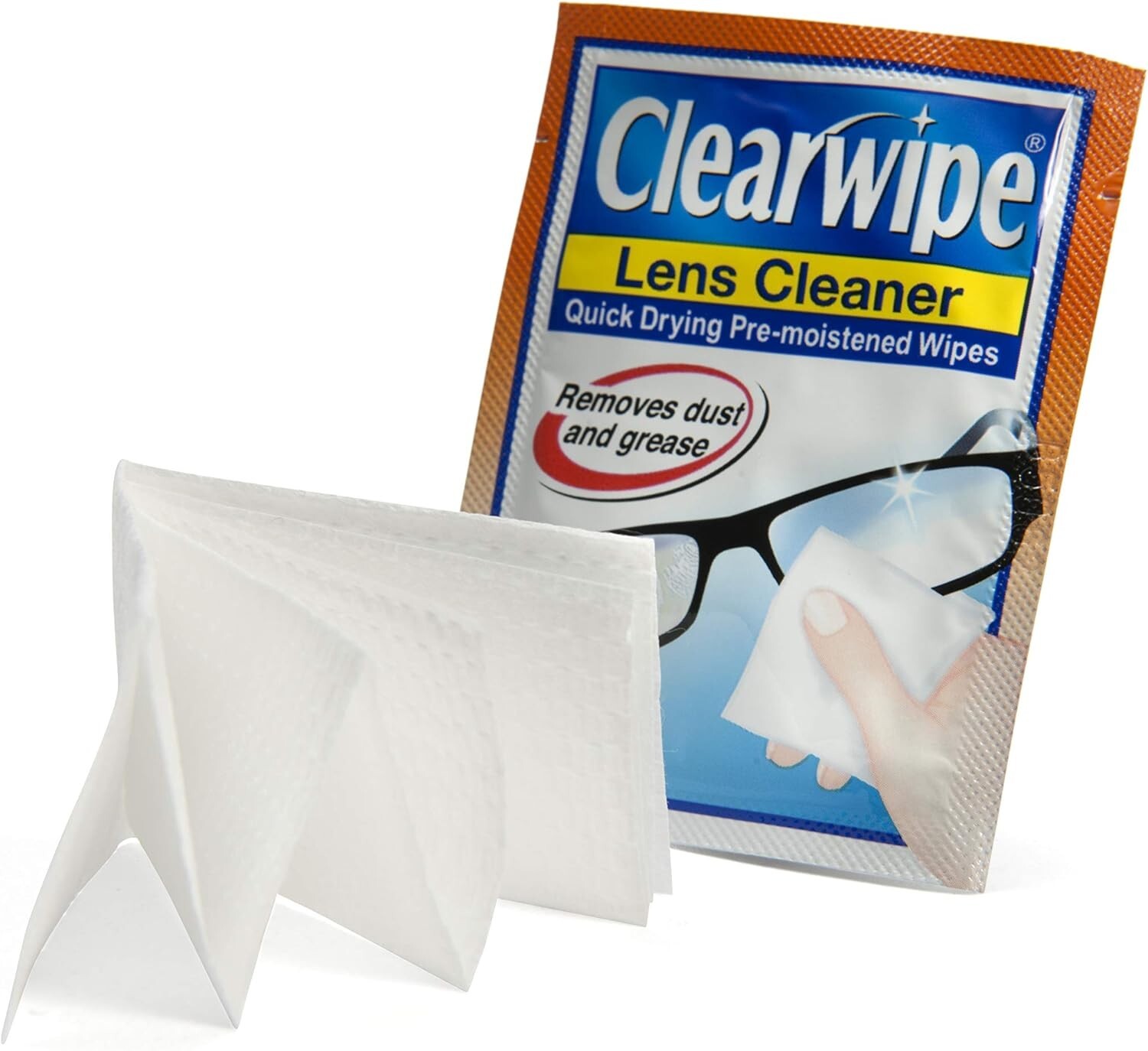 Clearwipe Lens 120pk Cleaner Glasses Clear Eyeglass & Sunglass