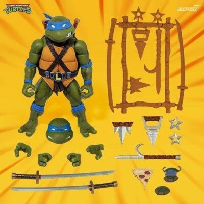 Super7 TMNT Ultimates Leonardo Wave 2 MISB Teenage Mutant Ninja Turtles