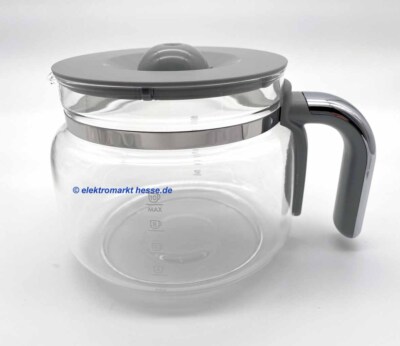 Glaskanne mit Deckel grau SMEG 697650076 für Kaffeemaschine Retro Style