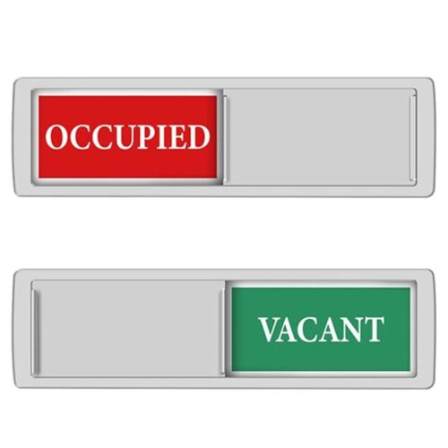 Bathroom Toilet Signs Occupied/Vacant Door Signs Vacant or In Use Slider - Picture 9 of 10