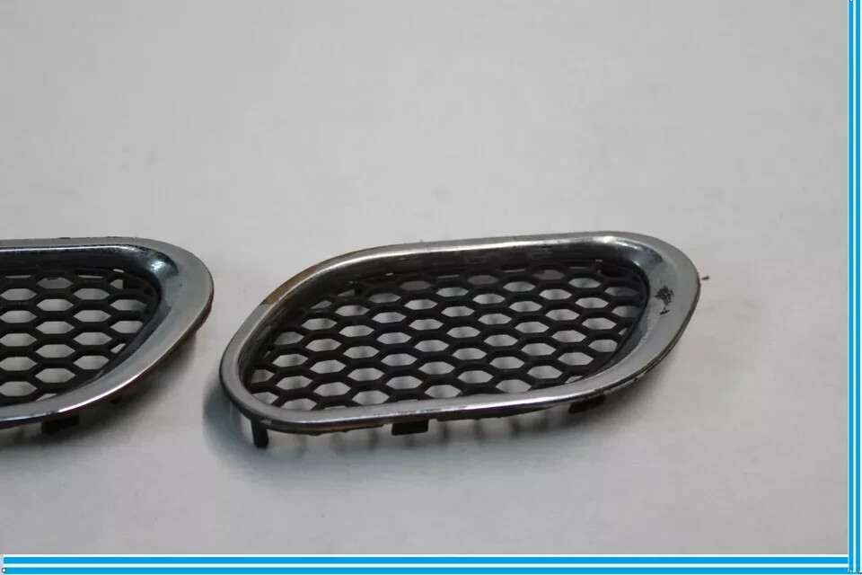 03-12 Maserati Quattroporte M139 Front Left Driver Bumper Grille Set Chrome OEM