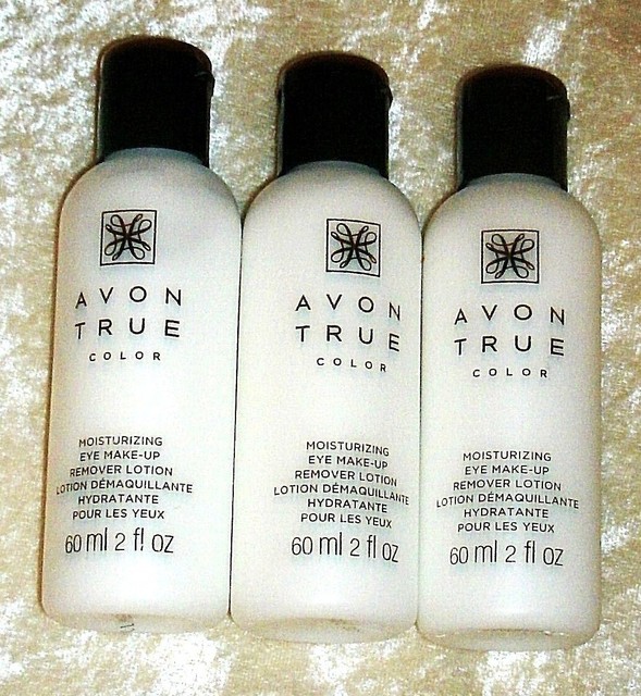 Set of 2 Avon Moisture Effective Eye Make up Remover Lotion for sale