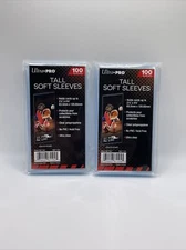 Ultra Pro TALL Penny Card Sleeves 2 Packs of 100 (200) for cards up to 2.5X4.75