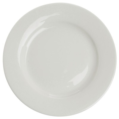 Vertex China VRE-16 Vista Plate, 10, 10-1/2'', Bone White (Pack of 12)
