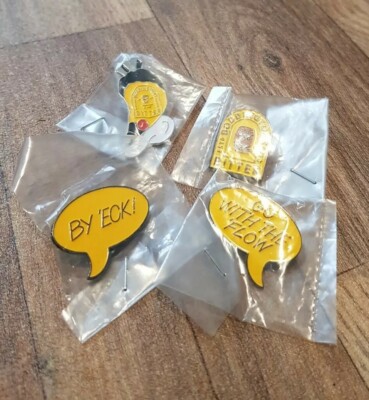 Boddingtons Bitter 4er Set Vintage Pin Anstecker, Brandneu.