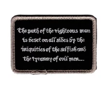 EZEKIEL 25:17 SEAL DEVGRU TACTICAL PULP FICTION HOOK PATCH (EZ-1)