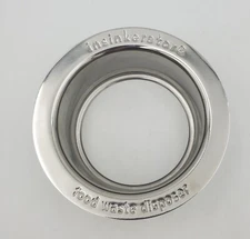 InSinkErator FLG-SS Stainless Steel Garbage Disposal Sink Flange Silver 