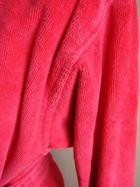 peignoir en eponge velours T38/40 (taille grand ,42)rouge - Photo 4/4