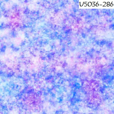 Winter Bliss Snow Cotton Quilt Fabric Hoffman U5036-286 Sugarplum Purple Blue