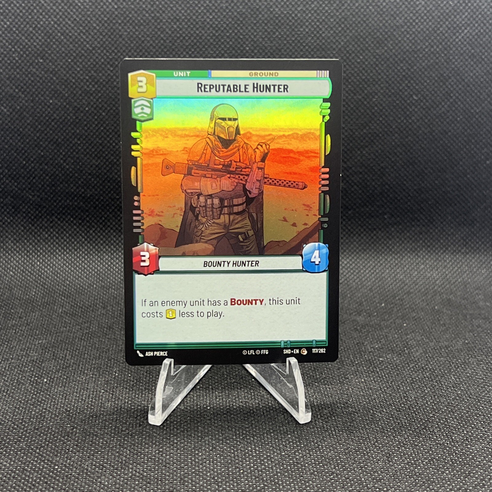 FOIL Star Wars Unlimited - Reputable Hunter - Shadows of the Galaxy (SHD) FOIL