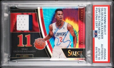 2018 Select SHAI GILGEOUS ALEXANDER Tie Dye Patch /25 Signed 