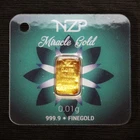 GOLD BAR 0.01 grams NZP / Gold Bar Coin / 0.03g 0.05g 0.1g / 999.9 Fine Gold