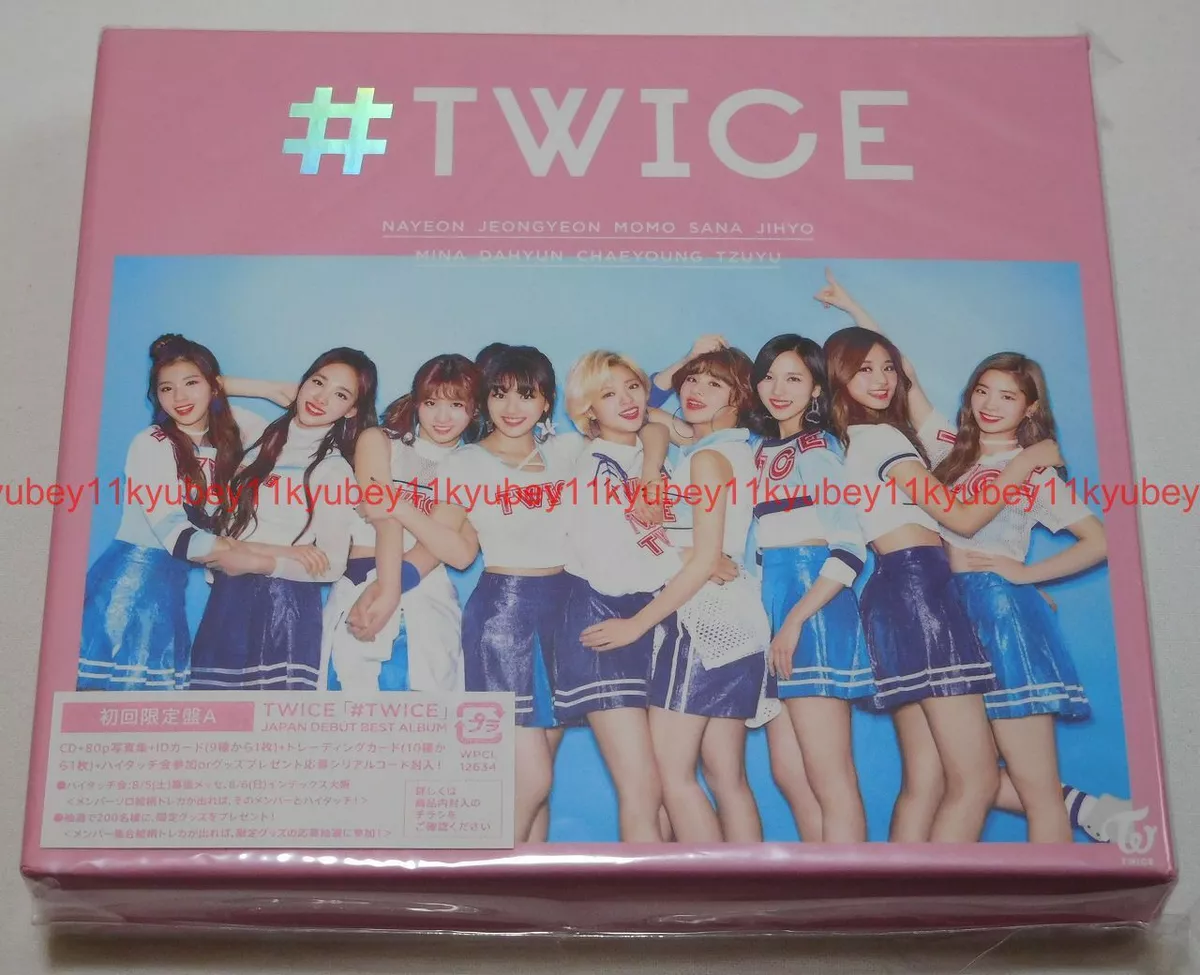 TWICE Japan Debut Album #TWICE First Limited Edition Type A  CD+Photobook+Card x2