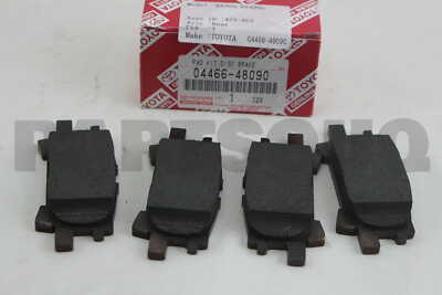 0446648090 Genuine Toyota PAD KIT, DISC BRAKE, REAR 04466-48090 | eBay