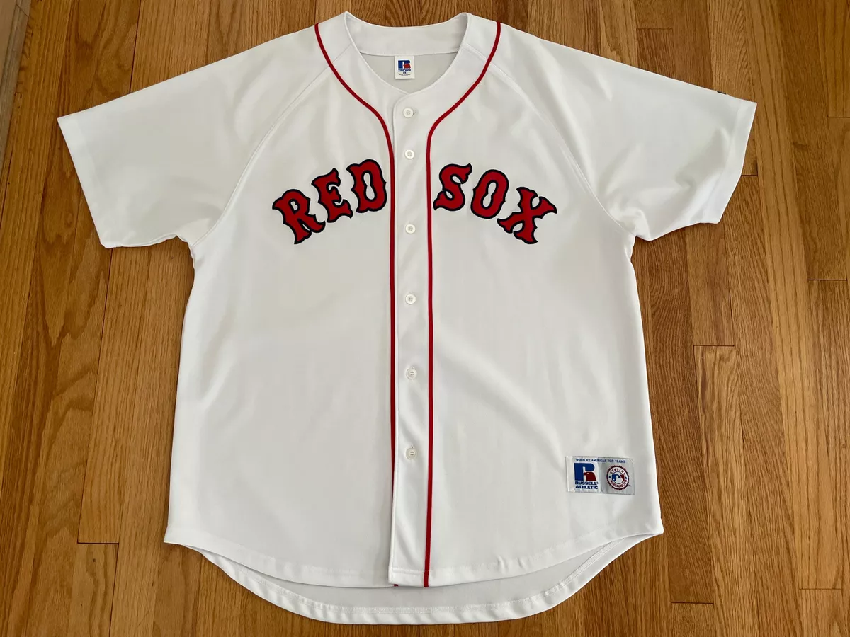 Vtg Boston Red Sox Russell Brand Authentic MLB Jersey SEWN Adult 2XL