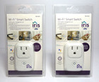 Lot of 2 New Iris Wi-Fi Smart Switch 857924 IRIS-WSP2PA-LW - Plug and Play