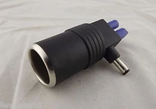 DC 5.5 x 2.1mm Male To Car Cigarette Lighter Socket EC5 Female Connector Adapter