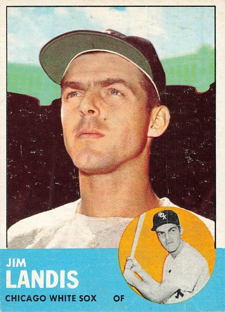 JIM LANDIS 1963 TOPPS BASEBALL HI #485  003