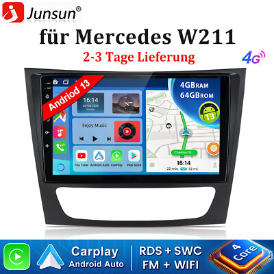8kern Für Benz E Klasse W211 CLS W219 Autoradio Android 13 GPS BT FM SWC Carplay
