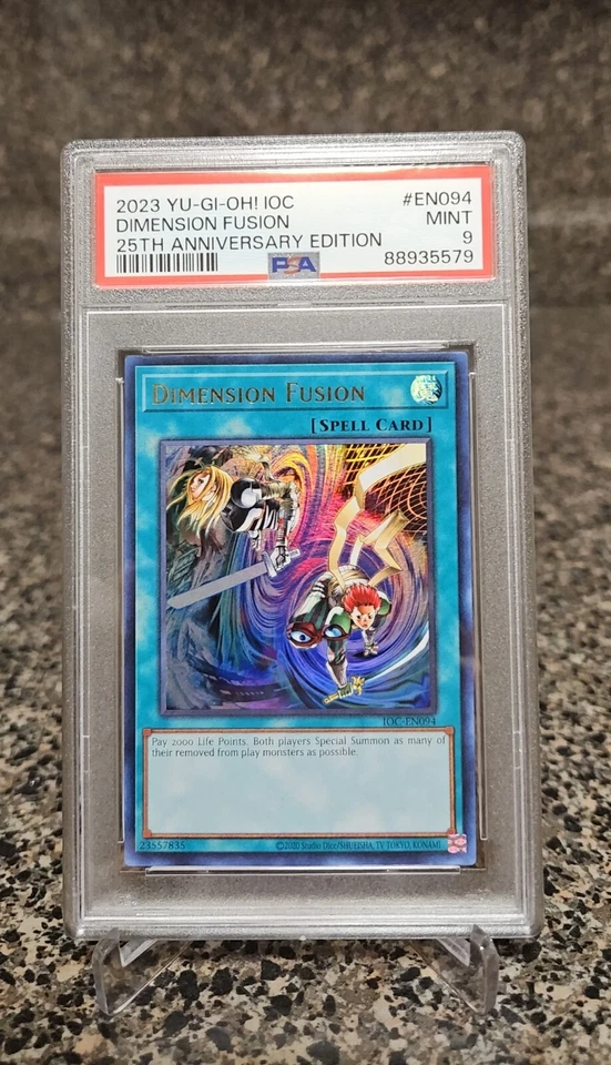 PSA 9 Mint Dimension Fusion IOC-EN094 YuGiOh Invasion Of Chaos 25th Anniversary - Image 2 of 4
