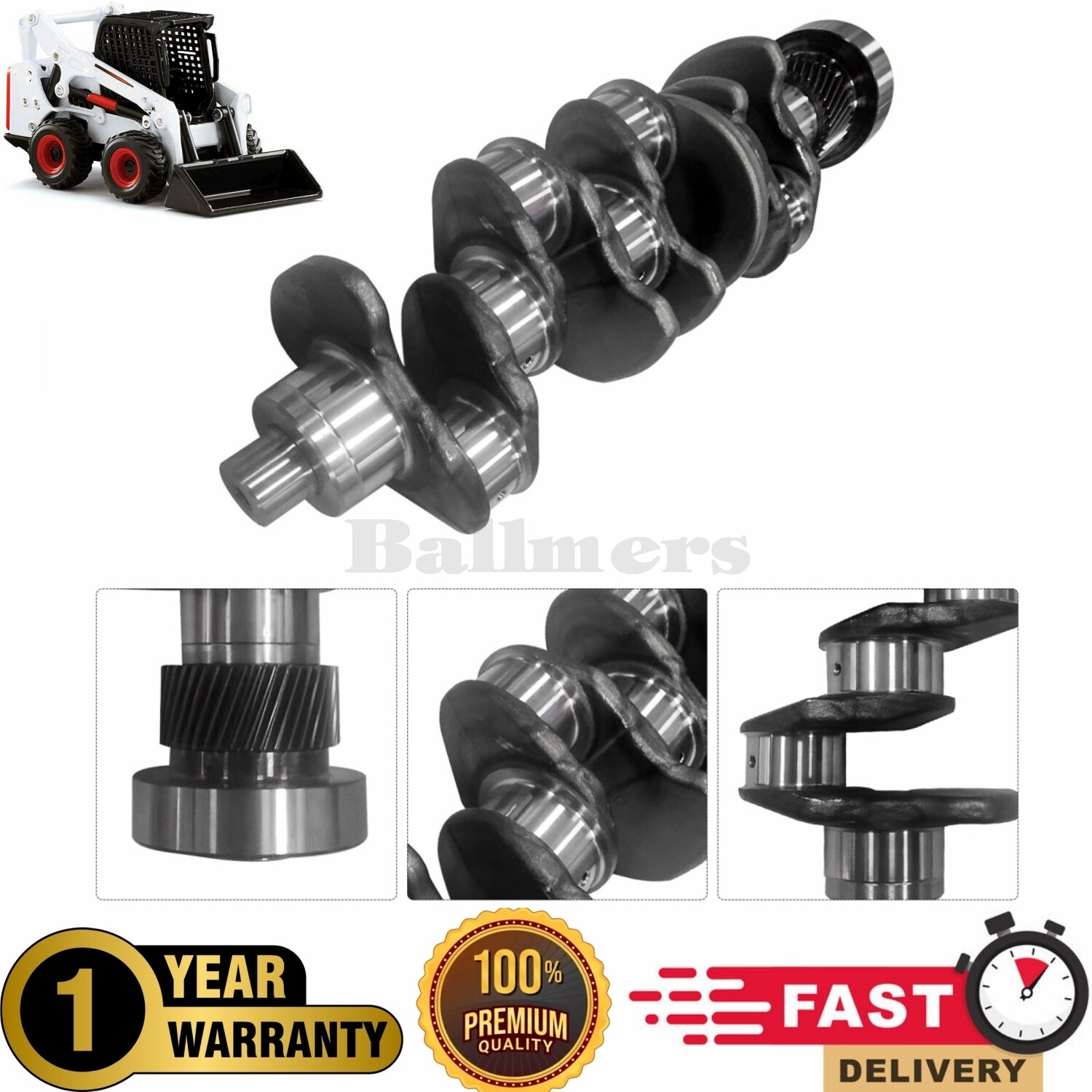 Crankshaft For Bobcat D34 D34D D34P D34NAP Doosan Daewoo Engine 150107-005420