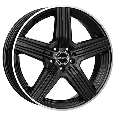 ALLOY WHEEL MAK LEWIS FOR AUDI Q5 8.5X21 5X112 GLOSS BLACK MIRROR RING E13