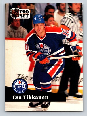 Esa Tikkanen 1991-92 Pro Set #71 Edmonton Oilers