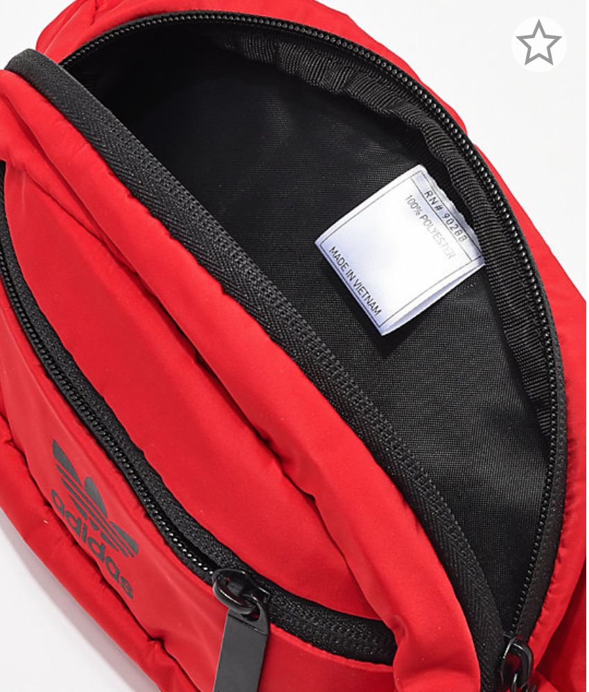 adidas fanny pack red